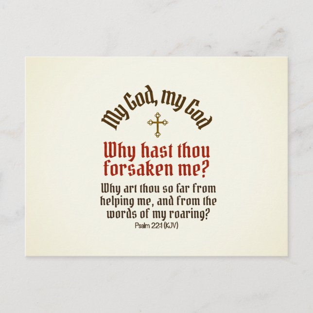 Gott hat mich vergessen - Postkarte / UAWG / Einla (Vorderseite)