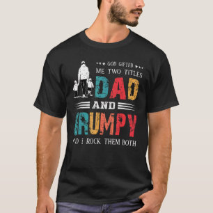 Gott hat mir zwei Titel Vater und mürrisch Vaterta T-Shirt