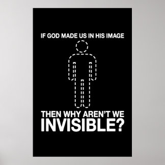 Gott hat uns nach seinem Bild gemacht, warum sind  Poster