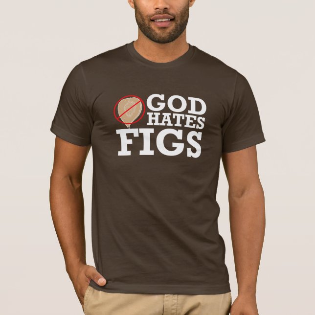 GOTT HATES - WEISS T-Shirt (Vorderseite)