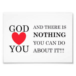 Gott Herz Sie Fotodruck