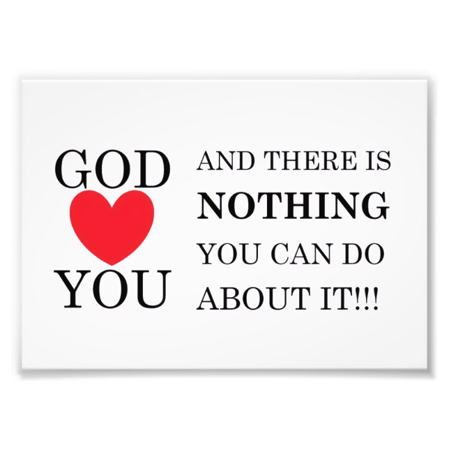 Gott Herz Sie Fotodruck (Vorne)