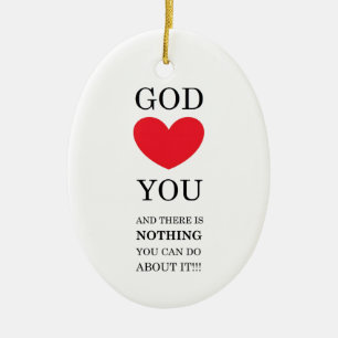 Gott Herz Sie Keramik Ornament