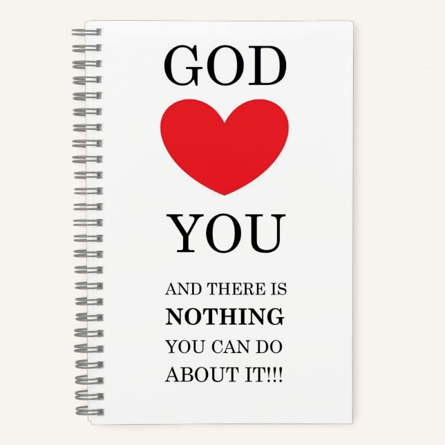 Gott Herz Sie Notizbuch (Vorderseite)