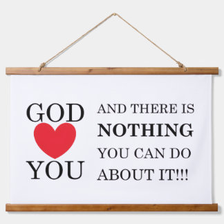 Gott Herz Sie Wandteppich Mit Holzrahmen