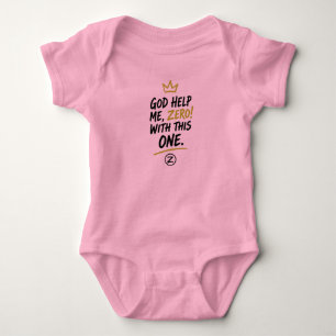 Gott hilf mir, Zero! Jersey-Body für Babys Baby Strampler