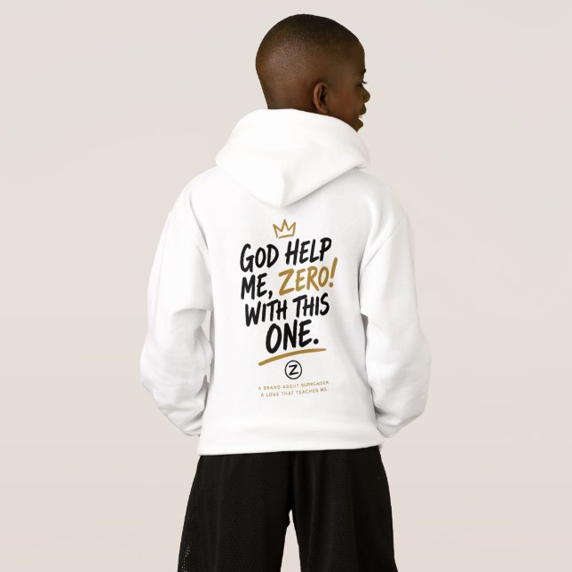 Gott hilf mir, Zero! Jungen Pullover Kapuzenpullov (Schwarz voll)