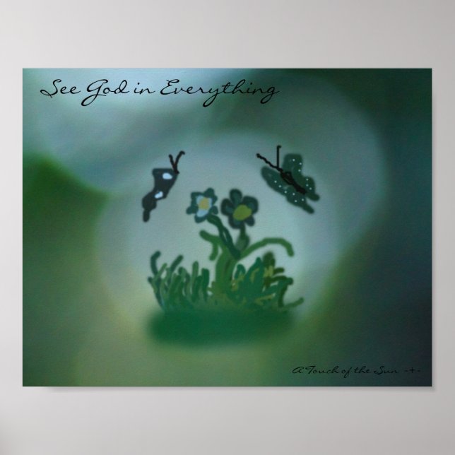 Gott in allem sehen poster (Vorne)