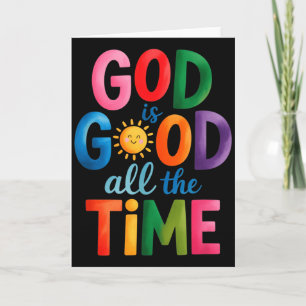 Gott ist alle Zeit gut Jesus Christus Christliches Karte