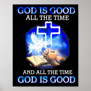 Gott ist alle Zeit lustig christlich Poster
