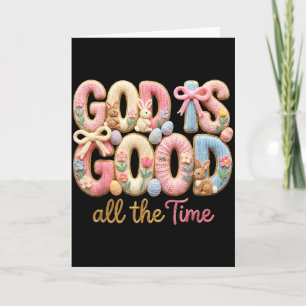 Gott ist allezeit gut Jesus Christliches Hase-Ei Karte