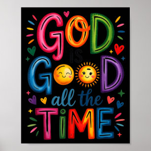 Gott ist allezeit gut Jesus Christus Christliches  Poster