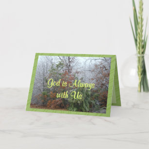 Gott ist Alwayswith-besonders anfertigen jede Karte