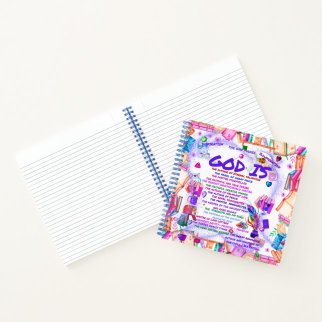 Gott ist Autor und Finisher des Glaubens Notebook Notizbuch (Innenseite)