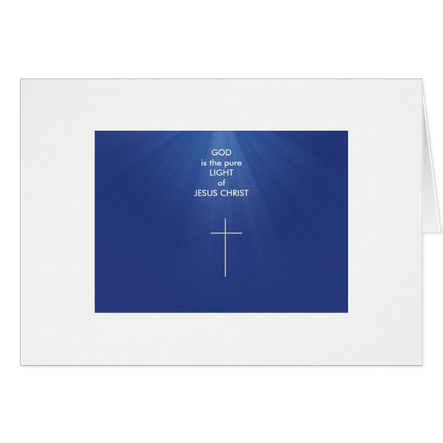 GOTT IST DAS REINE LICHT JESUS (Vorderseite (Horizontal))