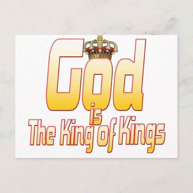 Gott ist der König der Könige Postkarte (Vorderseite)