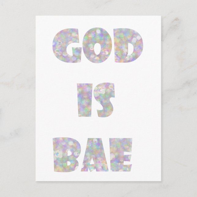 Gott ist die Basis Postkarte (Vorderseite)