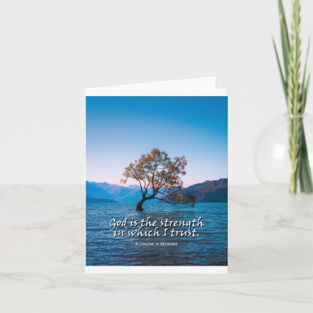 Gott ist die Kraft, auf die ich vertraue (Vorderseite)