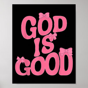Gott ist ein guter NK Bow Christlich Jesus Frauenm Poster