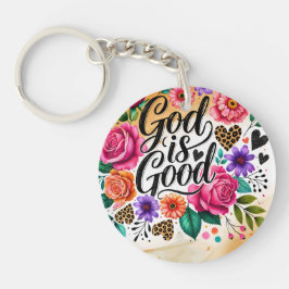 Gott ist ein guter religiöser Christlicher akrylli Schlüsselanhänger