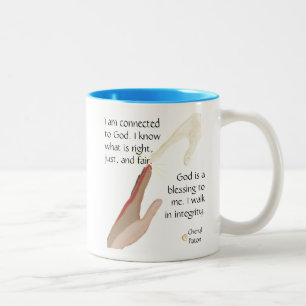 Gott ist ein Segen. Ich gehe in Tasse der Integrit