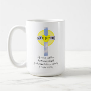Gott ist ein treuer, inspirierender Bibelverse Kaffeetasse