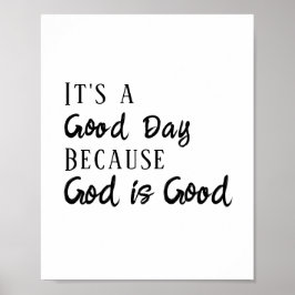Gott ist eine gute Bibelziffer Inspiration Poster