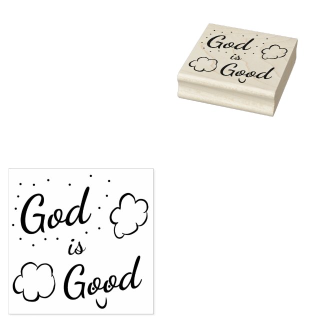 Gott ist eine gute Briefmarke aus Kautschuk Gummistempel (Stempel)