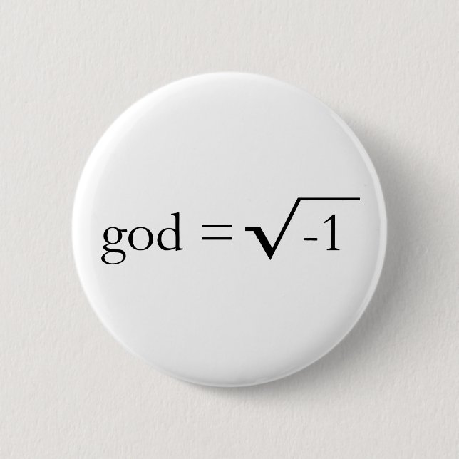 Gott ist eingebildet button (Vorderseite)