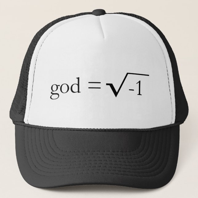 Gott ist eingebildet truckerkappe (Vorderseite)