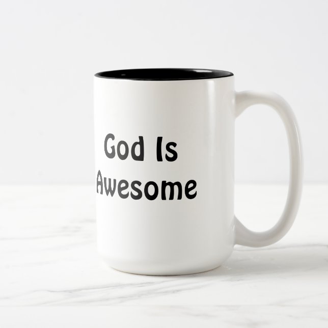 Gott ist fantastisch zweifarbige tasse (Rechts)