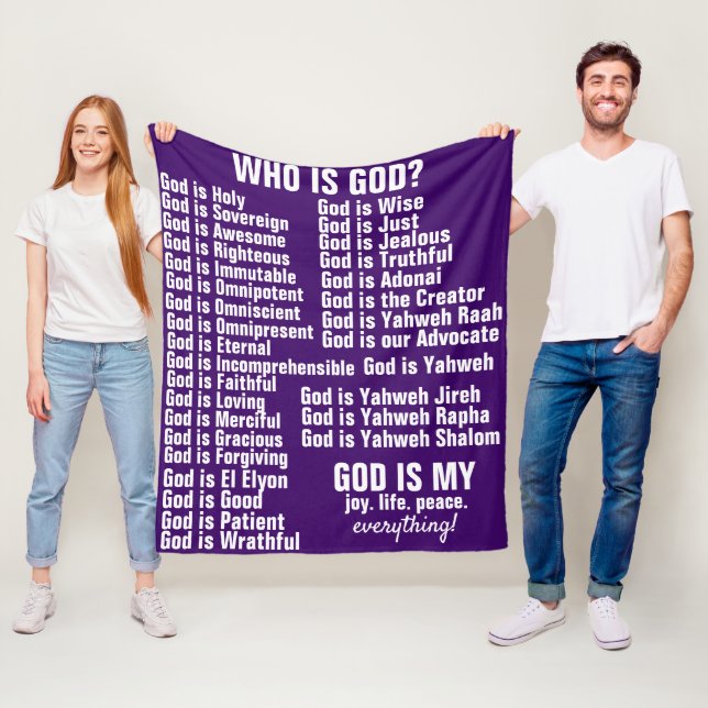 Gott ist - Fleece Blanket (Beispiel)