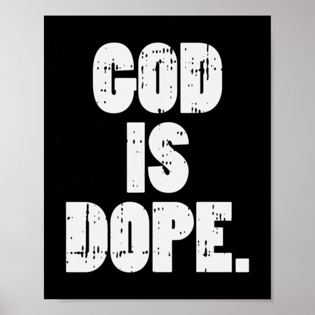 Gott ist Gott Jesus Christus Religiöse Christliche Poster (Vorne)