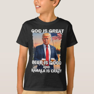 Gott ist groß Bier ist gut und Kamala sind verrück T-Shirt