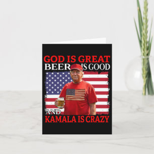 Gott ist großartig Bier ist gut und Kamala sind ve Karte