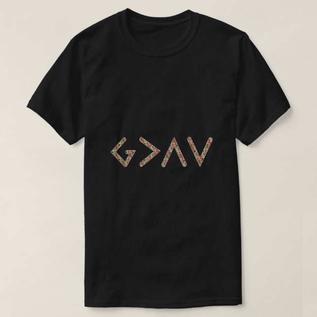 Gott ist größer als die Höhen und Tiefen Shirt Haw (Design vorne)