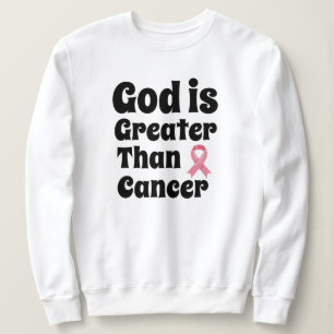 Gott ist größer als Krebs - Inspirationssinn Sweatshirt