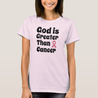 Gott ist größer als Krebs - Inspirationssinn T-Shirt
