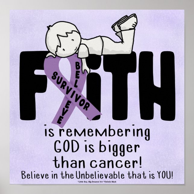 Gott ist größer als Krebs Poster (Vorne)