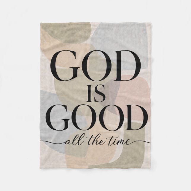GOTT IST GUT | Christlich Fleecedecke (Vorderseite)