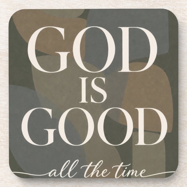 GOTT IST GUT | Christlich Getränkeuntersetzer (Vorderseite)