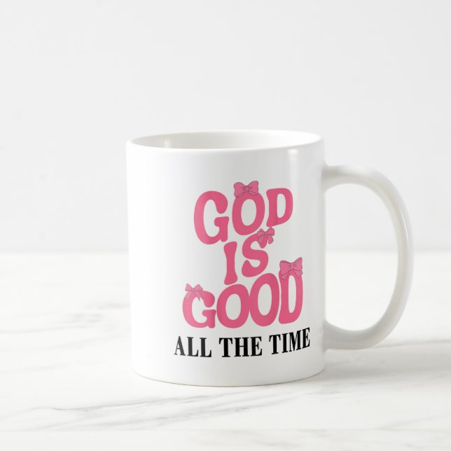 Gott ist gut NK Bow Christlich Jesus Girl Sister D Kaffeetasse (Rechts)