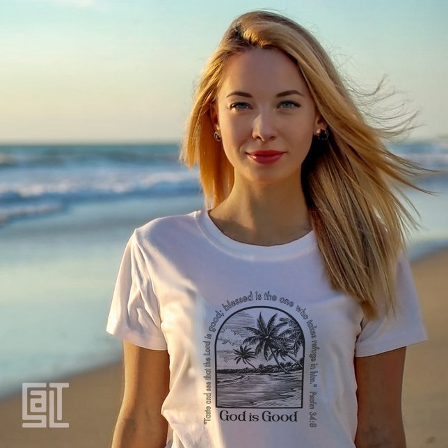 Gott ist gut Psalm 34 NOTW Christlich Inspiration T-Shirt (Von Creator hochgeladen)