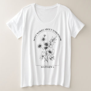 Gott ist guter T - Shirt Plus Größe Frauen Glaube 