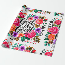 Gott ist gutes religiöses Christliches Wrapping Pa