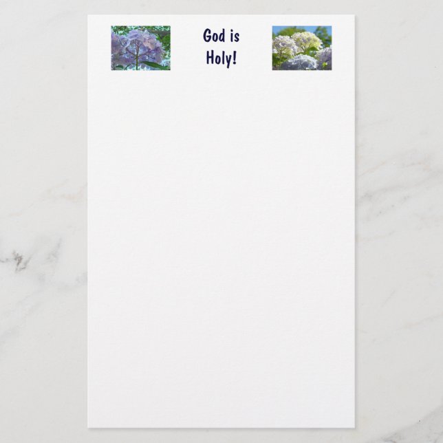 Gott ist heilig! Schreibwaren Religiös-spirituell- Briefpapier (Vorderseite)