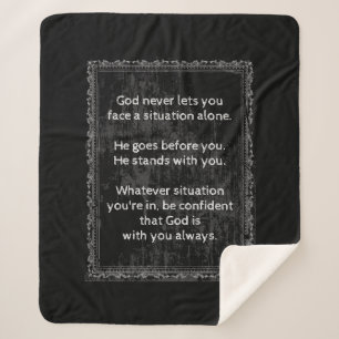 Gott ist immer bei dir, nie allein sherpadecke