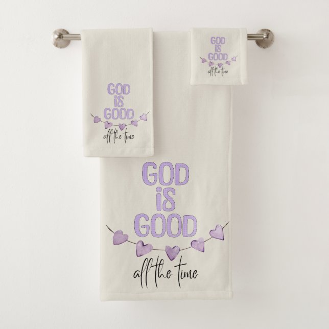 Gott ist immer gut badhandtuch set (Insitu)