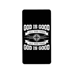 Gott ist immer gut - Christlich Adressaufkleber