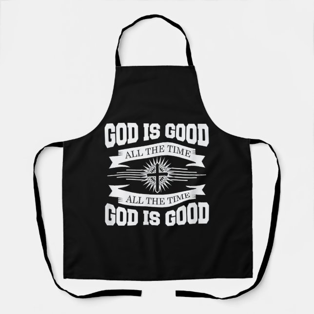 Gott ist immer gut - Christlich Schürze (Vorderseite)